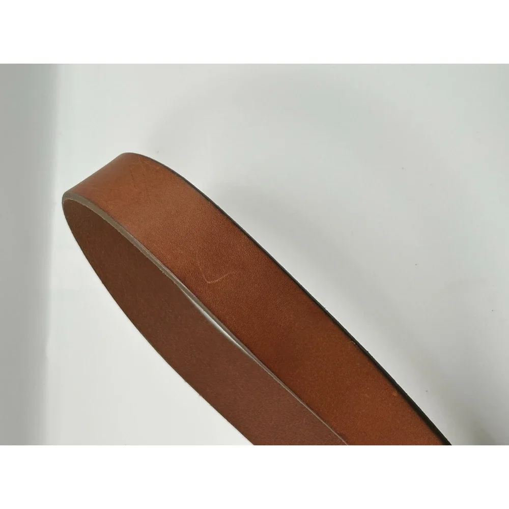 J. Crew Mens Italian Leather Belt Size 30 Brown Classic‎ Preppy Everyday